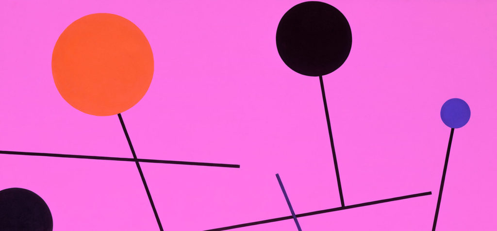 Etude élu·es ilage d'illustration boules et batons rose